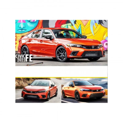 Capace oglinda tip BATMAN compatibile Honda Civic FE (2022-203) foto