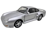 Macheta 1/34-38 Porsche 959 Argintiu replica metal