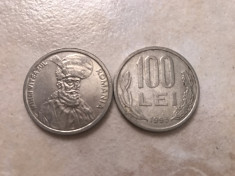 Moneda 100 de lei 1993 foto