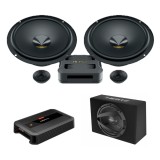 Cumpara ieftin Pachet difuzoare auto usi Fata cu subwoofer Ford Fiesta 5 2002-2008 Hertz Dieci Pro 840 W