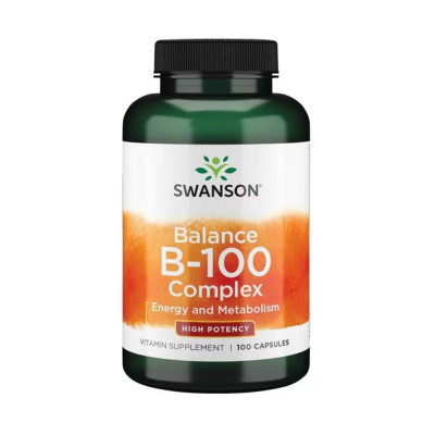 Balance B-100 (Complex Vitamina B) Swanson 100 capsule foto