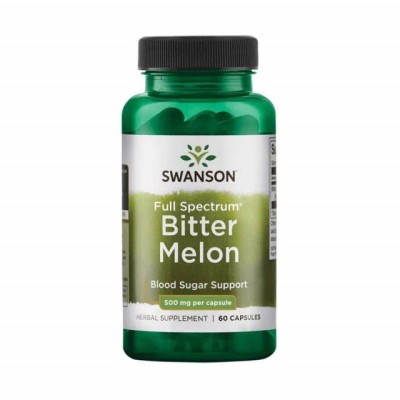 Bitter Melon (Pepene Amar) 500 miligrame 60 capsule Swanson foto