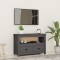 Gossi comoda tv, gri, 79x35x52 cm, lemn masiv de pin