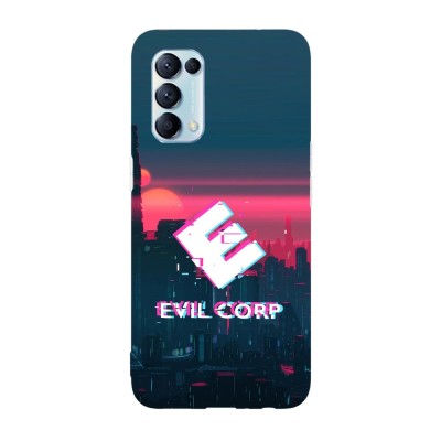 Husa compatibila cu Oppo A73, Viceversa, model Evil Corp Mr Robot, Silicon, TPU foto