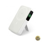 Baterie Externa Wireless Anker MagGo 10000mAh 27W PD + FQI 1 x QI - 1 x USB-C Alba A1654G21