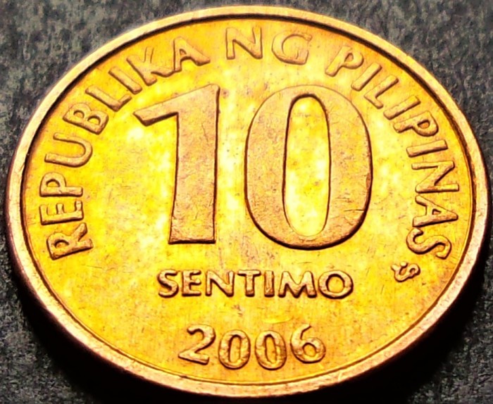 Moneda 10 SENTIMO - FILIPINE, anul 2006 *cod 1462 B