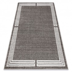 Covor MATEO 8034/944 Modern cadru - structural gri / bej, 80x150 cm
