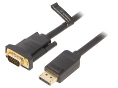 Cablu DisplayPort la D-Sub 15pin HD 3m Negru