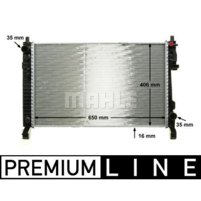 Radiator intercooler Mercedes A-Klasse (W169) 2004-2012, B-Klasse (W245) 2005-2011, 650x406x16mm, MAHLE 5006081X foto