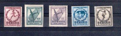 ROMANIA 1948 - JOCURILE BALCANICE, MNH - LP 228 foto
