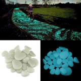 Pietricele fosforescente glow in the dark decorative, translucide care lumineaza turcoaz - 1000 gr, ProCart