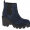 Ghete Chelsea Tommy Hilfiger Essential Suede Mid Heel Boot EN0EN01093-C87 albastru marin