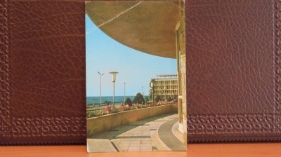R.S.R. - MANGALIA - VEDERE DE PE TERASA UNUI HOTEL - CIRCULATA, TIMBRATA. foto