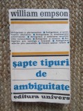 SAPTE TIPURI DE AMBIGUITATE - WILLIAM EMPSON