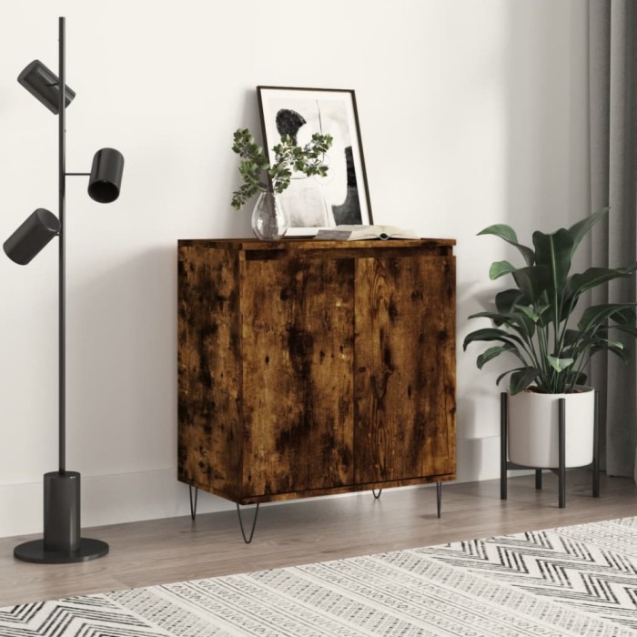 vidaXL Servantă, stejar fumuriu, 60x30x75 cm, lemn compozit 827161