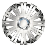 Capac roata auto Versaco Active RC silver 16 inch, argintiu, pentru jante din otel, din ABS, montaj usor, 1 bucata set, protectie si aspect modern