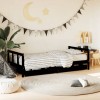 VidaXL Cadru de pat copii cu sertare, negru, 90x190 cm, lemn masiv pin 834419
