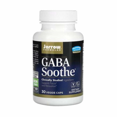 GABA Soothe Ashwagandha Sensoril si L-Theanine 30 capsule Jarrow Formulas foto