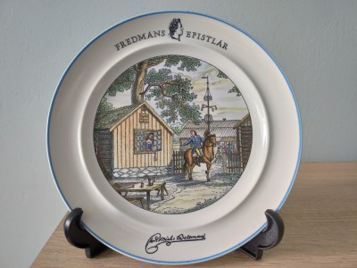 Farfurie decorativa din portelan fin, Gustavsberg Suedia nr2 foto