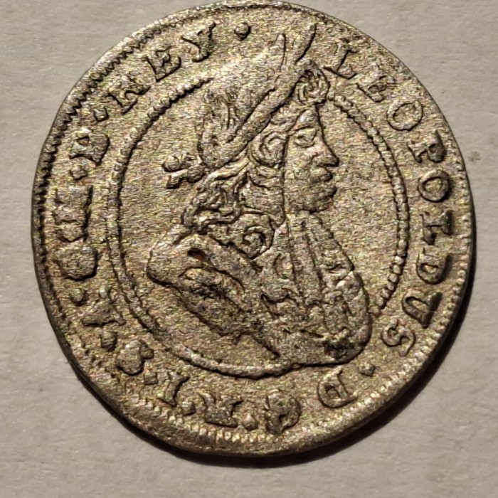 Austria 1 kreuzer 1700 /C.B. argint Leonard l