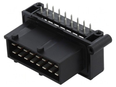 Conector Auto JPT Tată Soclu 16 PIN pentru PCB Negru foto