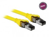 Cablu de retea RJ45 Cat.8.1 S/FTP 1m (GHMT certificat), Delock 86581