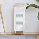 Cumpara ieftin Ușă de dulap cu jaluzele alb 69x29,5 cm