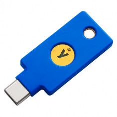 Dispozitiv criptografic securizat Yubico Security Key C NFC, USB Type-C (Albastru)