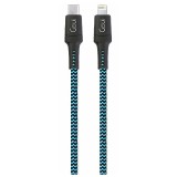 Cablu Date si Incarcare USB Type-C la Lightning Goui Tough, 1.5 m, Albastru - Negru G-TOUGHC94-B