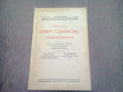 REVISTA DE DREPT COMERCIAL SI STUDII ECONOMICE NR.5/1939 foto