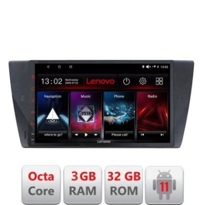 Navigatie BMW Seria 3 E90 D-095 Octa Core cu Android Radio Bluetooth Internet GPS WIFI DSP 3+32 GB 4G KIT-095+E LENOVO LITE CarStore Technology foto