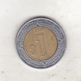 Bnk mnd Mexic 1 peso 2008 , bimetal , vf, America de Nord
