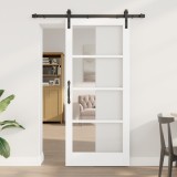 Ușă glisantă vidaXL cu set de accesorii &#039;ORKDAL&#039;Alb 86x198.5 cm