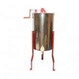 Centrifuga manuala apicola, extractor miere din inox cu 3 rame