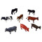 Jucarie Set 8 animale domestice din plastic