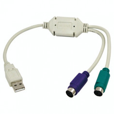 Adaptor, Logilink, AU0004A USB la 2xPS/2, AU0004A