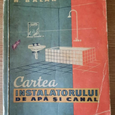 I. R. Nitescu, N. Balan - Cartea instalatorului de apa si canal