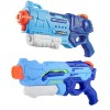 Set 2x pistol cu apa pentru copii, rezervor, pentru piscina/plaja, flippy, 6ani+, albastru, 1200 ml + 900 ml