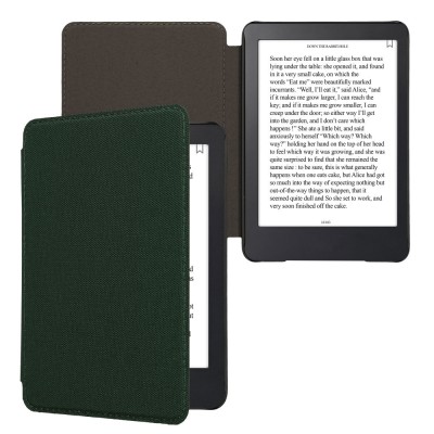 Husa Kwmobile pentru Amazon Kindle (2022), Verde inchis, Nylon, KWM000023RO001C foto
