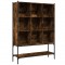 Biblioteca, stejar fumuriu, 102x30x141,5 cm, lemn prelucrat