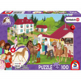 Puzzle 100 piese - Horse Club - Grajduri de Echitatie | Schmidt