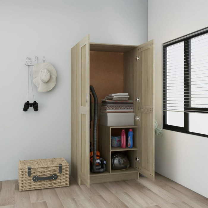 vidaXL Șifonier, stejar sonoma, 82,5x51,5x180 cm, lemn prelucrat 803437