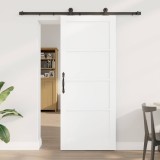 Cumpara ieftin Usa glisanta 83 x 202 cm Lemn prelucrat Alb si negru