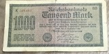 BNKSTR02DE Bancnotă Germania 1000 Mărci / Mark 15 Septembrie 1922, Stare F-VF (Foarte Bună, Epoca Inflației, Fără Rupturi)
