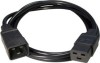 CABLU alimentare GEMBIRD prelungitor, 1.5m, intrare C20, iesire C19, 16A, bulk, black, &quot;PC-189-C19&quot; (timbru verde 0.8 lei)