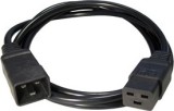 CABLU alimentare GEMBIRD prelungitor, 1.5m, intrare C20, iesire C19, 16A, bulk, black, &quot;PC-189-C19&quot; (timbru verde 0.8 lei)
