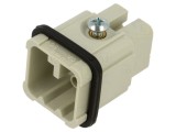 Conector ILME HDC CDM 08, 8 pini, 10A 50V, insert contact tată