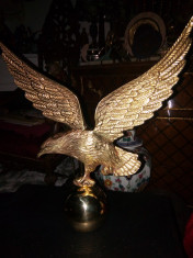 Superba sculptura vultur din bronz masiv foto