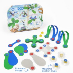 Clixo&reg; joc magnetic de construit - Arta pe geam (24 piese) PlayLearn Toys