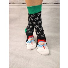 STK446-100 Sosete medii din bumbac ultrasox model om de zapada